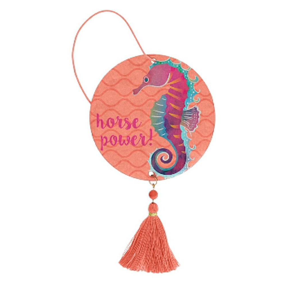 Karma Seahorse Horse Power Design Car Air Freshener Sandalwood Scent 2 Pack NWT